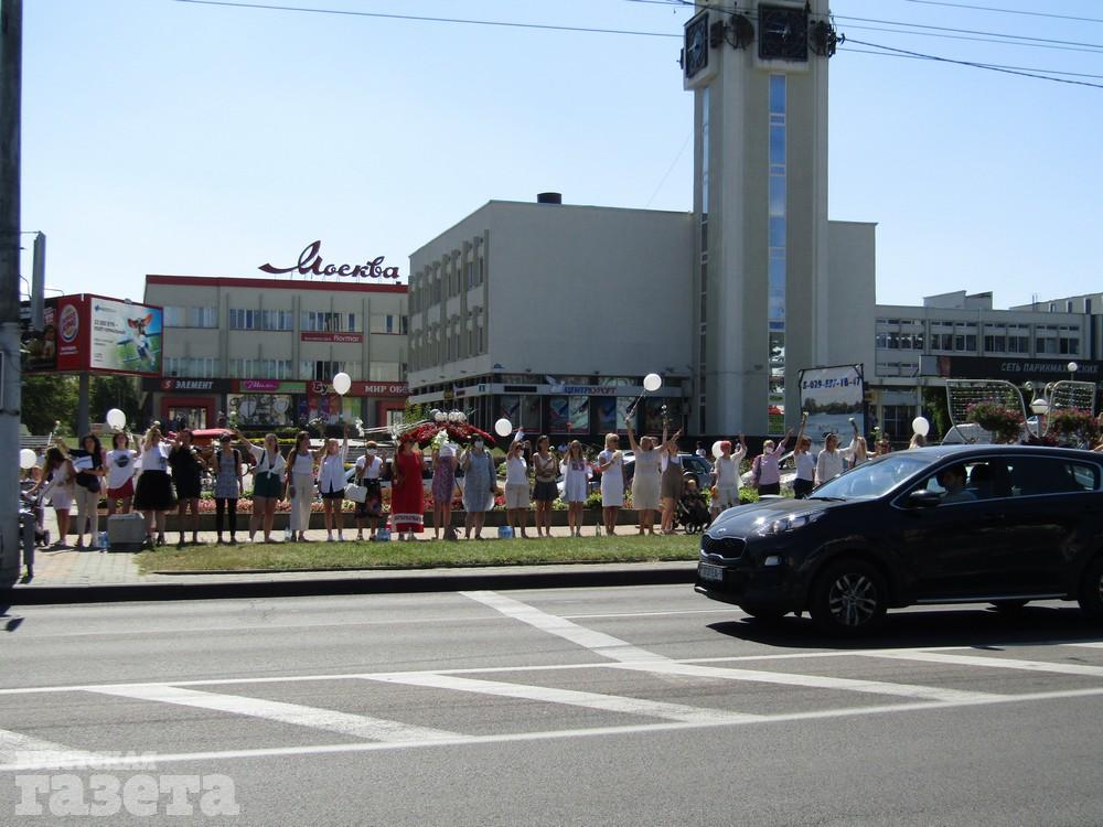 Цепь солидарности в Бресте 13 августа 2020 года