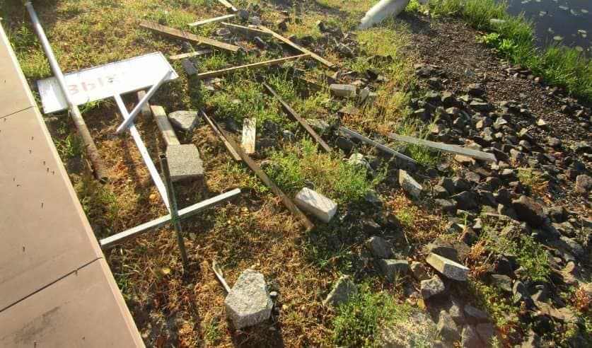 Во время протестов в Пинске 9-10 августа пострадали более 50 милиционеров. Фото из материалов уголовного дела. Источник: БелТА