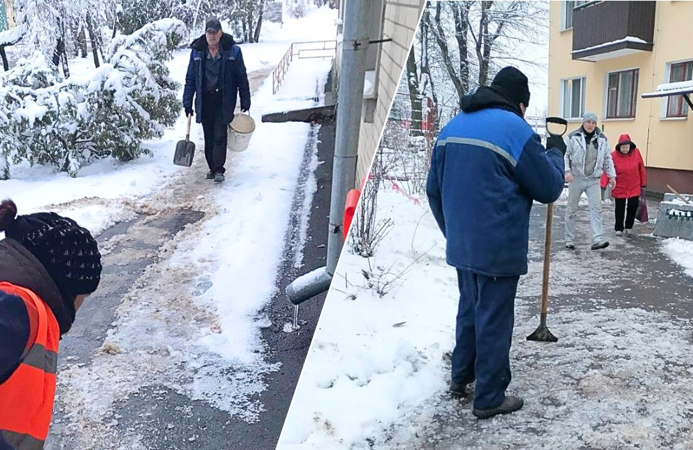 Уборка снега в Бресте