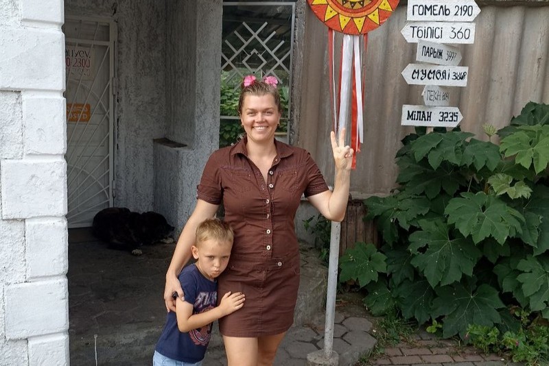 Дарья с сыном в Грузии весной 2024 года. Фото из ее личного архива