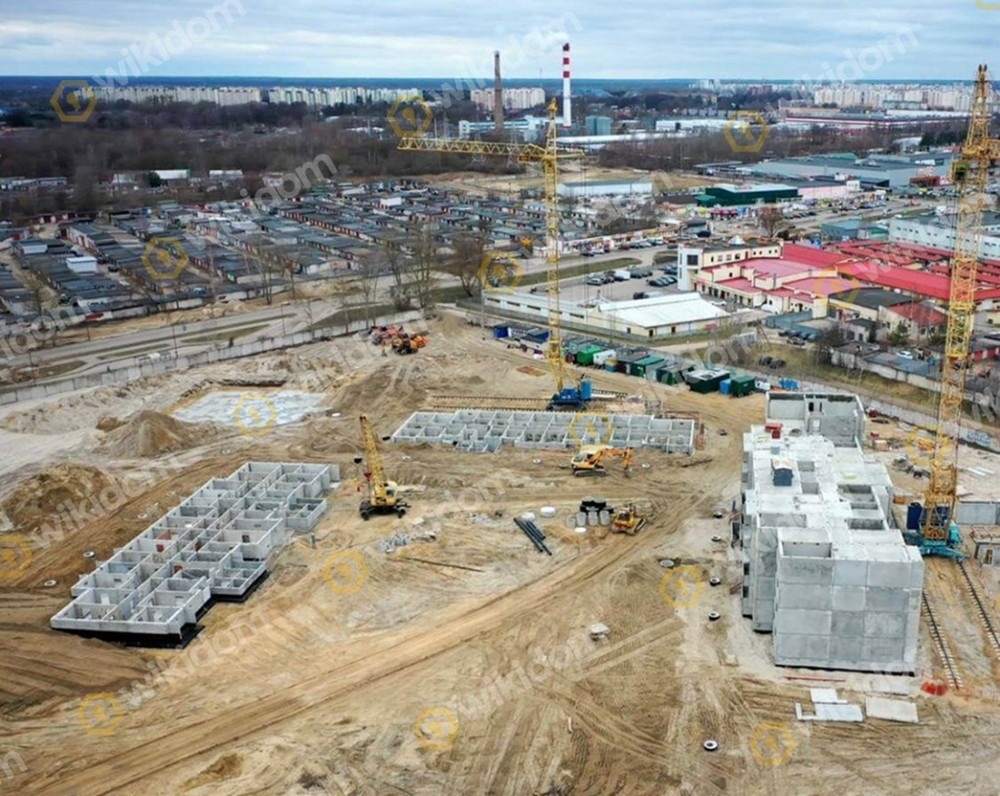 Строительство жилого квартала для очередников на улице Карьерной в Бресте. Фото: wikidom.by