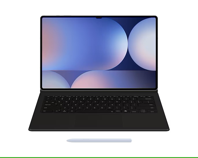 Планшет Samsung Galaxy Tab S10 Ultra вместе с чехлом-клавиатурой. Фото с сайта Samsung