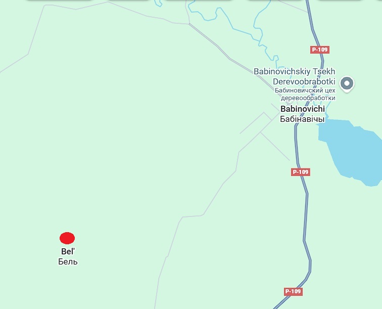 деревня Бель на гугл-карте