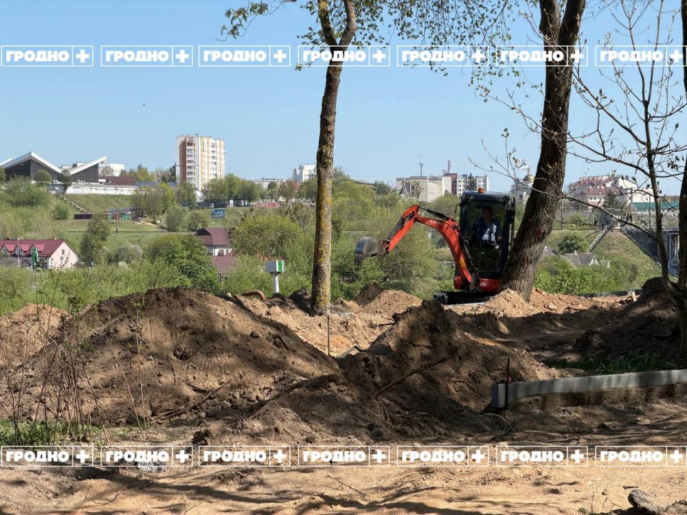 ремонтные работы по благоустройству в парке