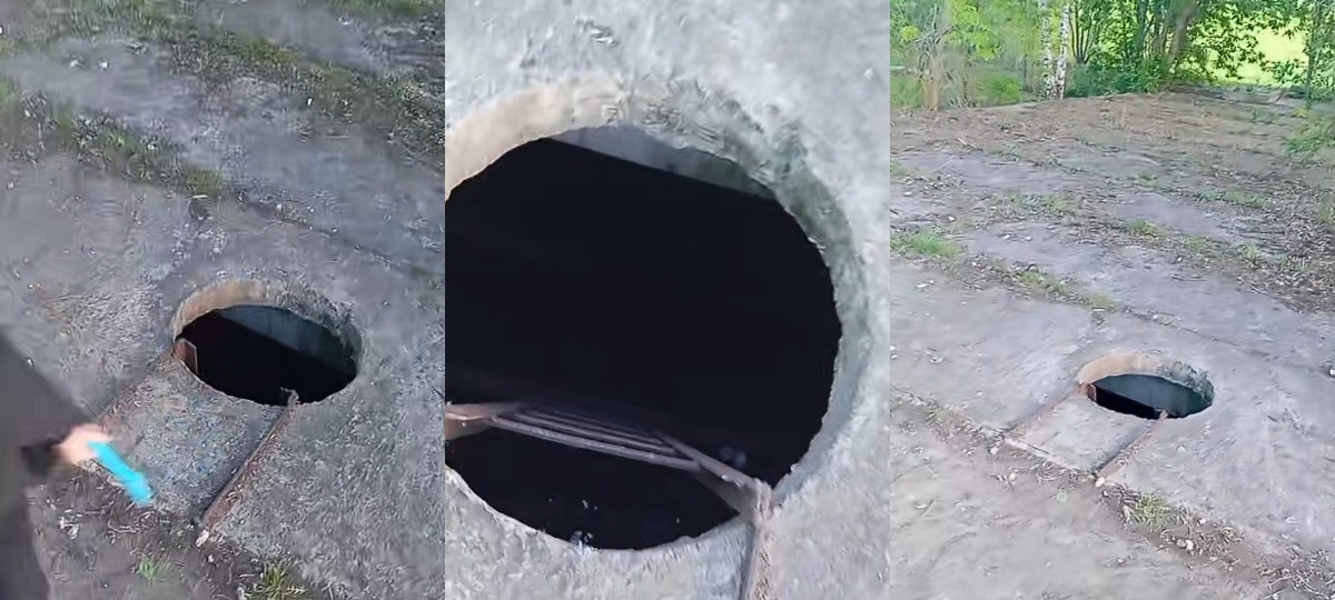 открытые люки с лестницей