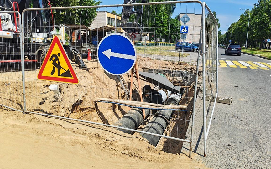 Ремонтные работы в Северном микрорайоне Барановичей