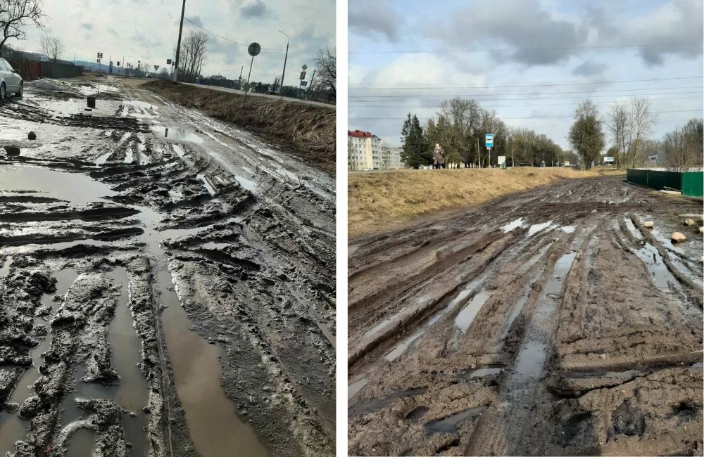 Дорога на Партизанской в Борисове